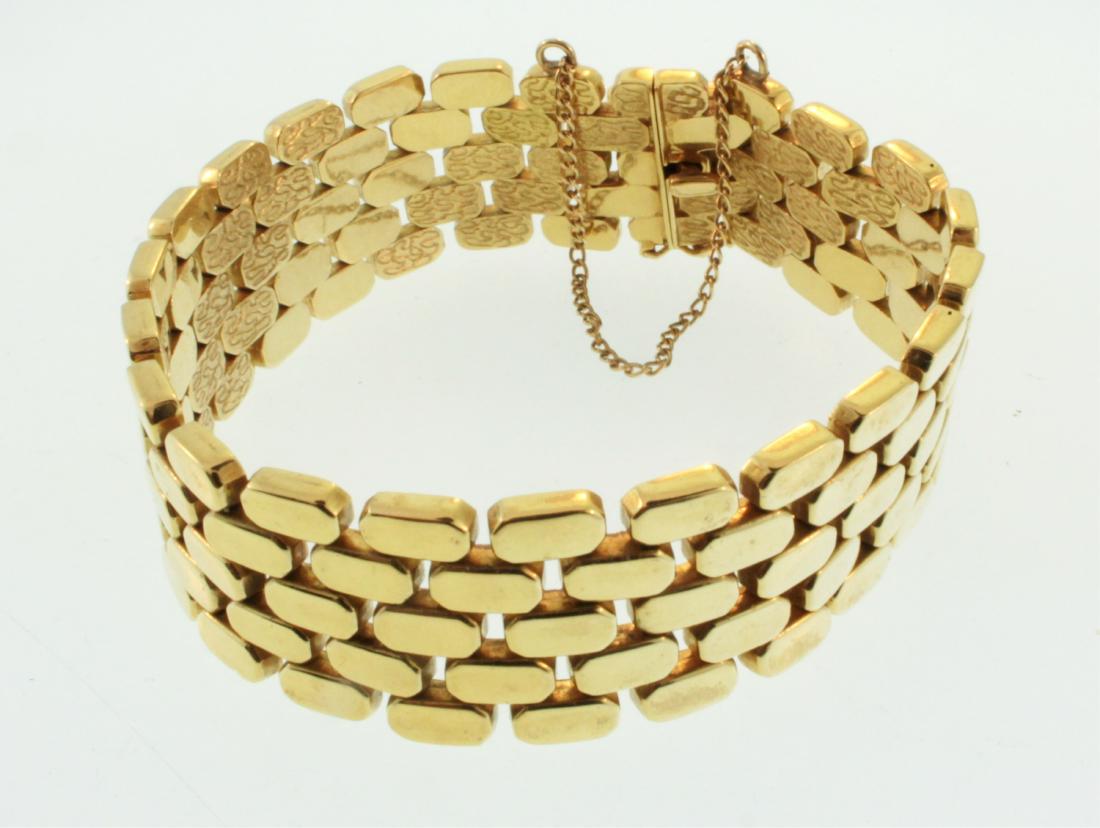 18k Gold Snake Link Bracelet (1 of 4)