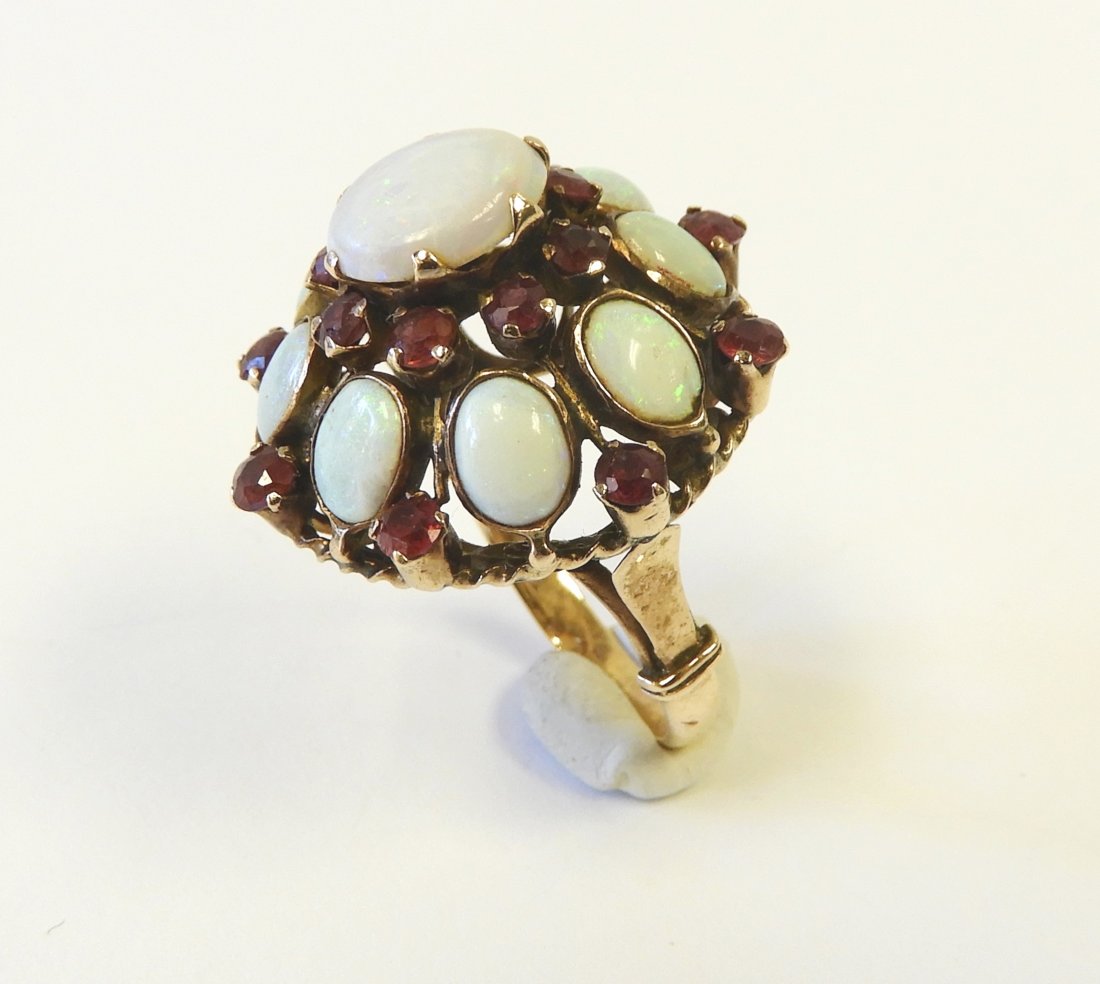 18k, Opal, and Ruby Ring (1 of 8)