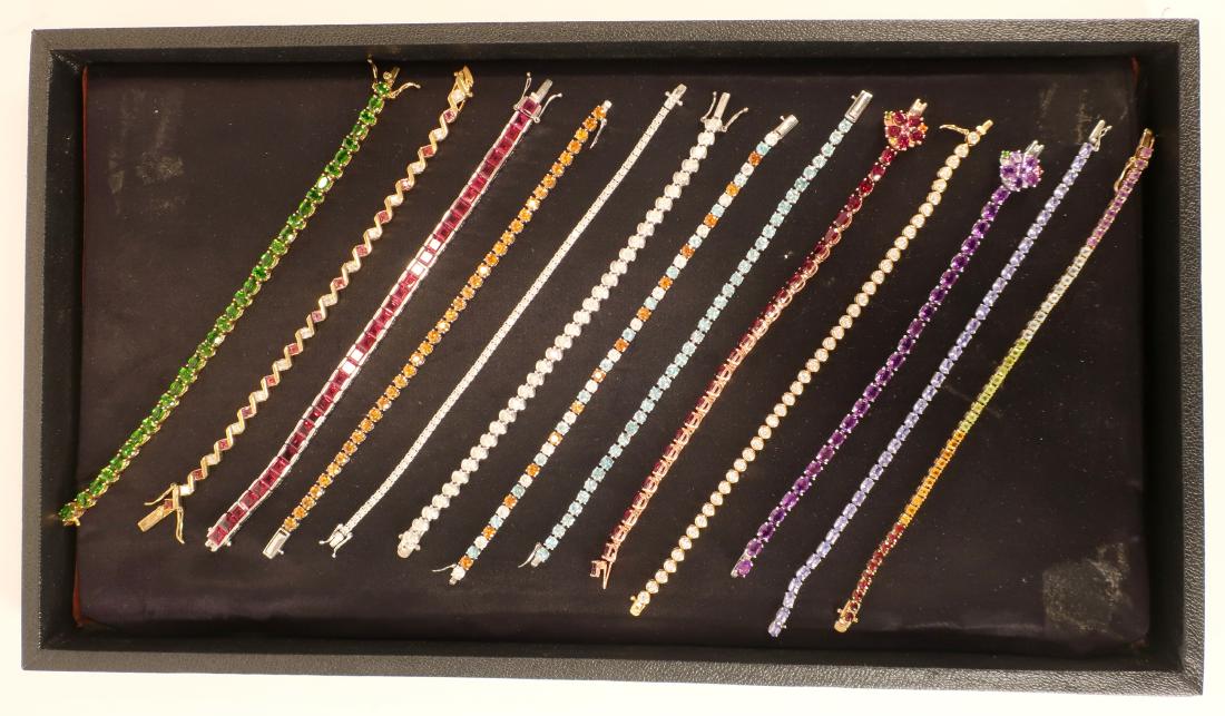 Group of Multi-Colored Tennis Bracelets (1 of 4)