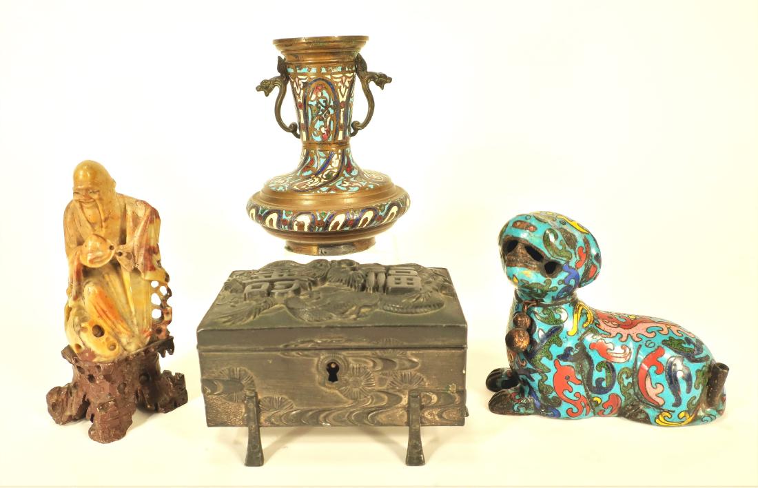 Asian Group: Cloisonne & Soapstone (1 of 4)