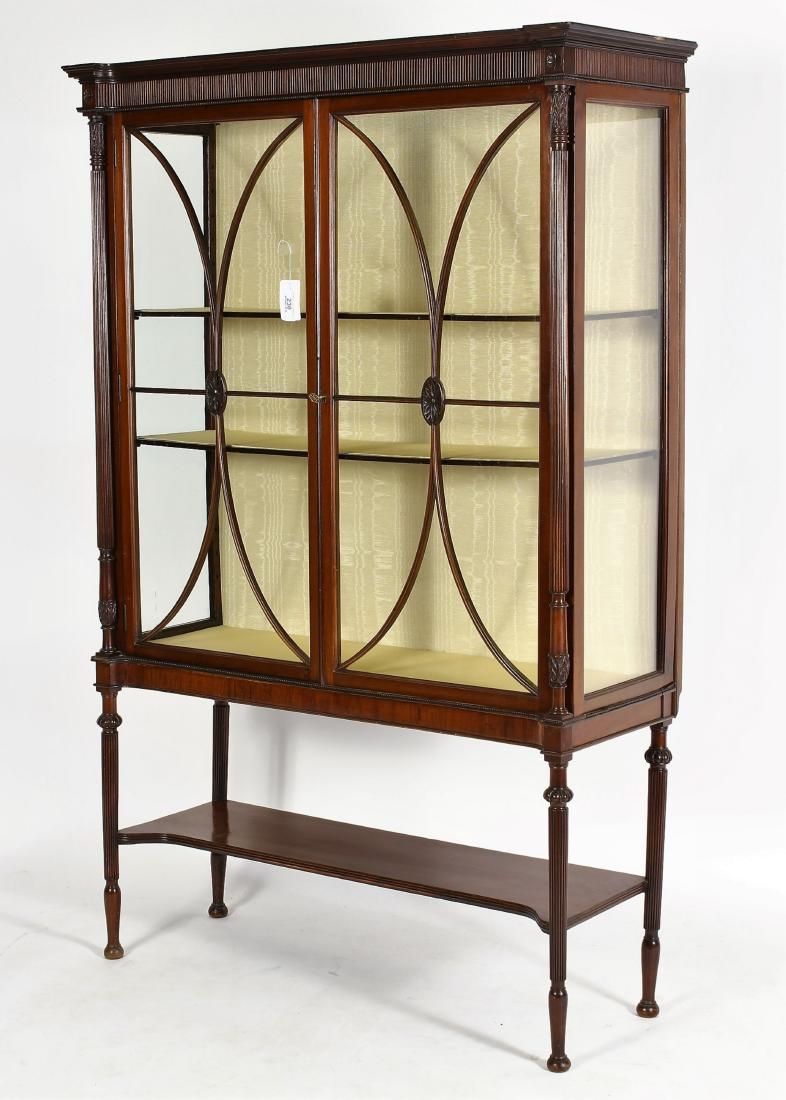 Sheraton Style Mahogany Carved Cabinet (1 of 6)