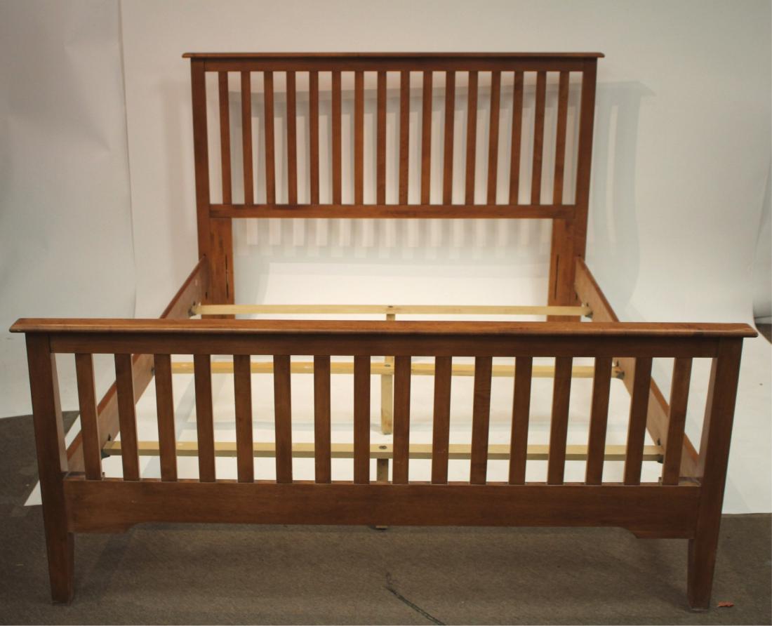 Hardwood Contemporary King/Queen Bed (1 of 5)