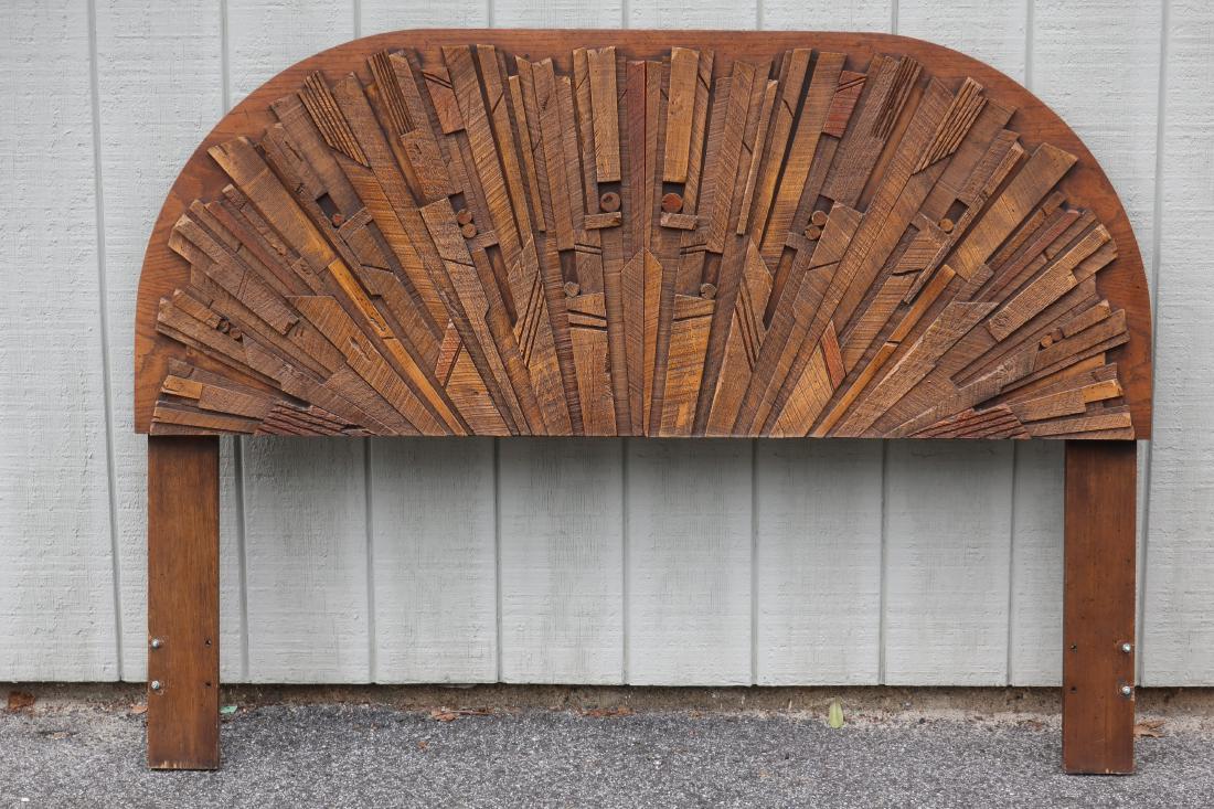 Paul Evans-Style Brutalist Headboard by Lane (1 of 3)