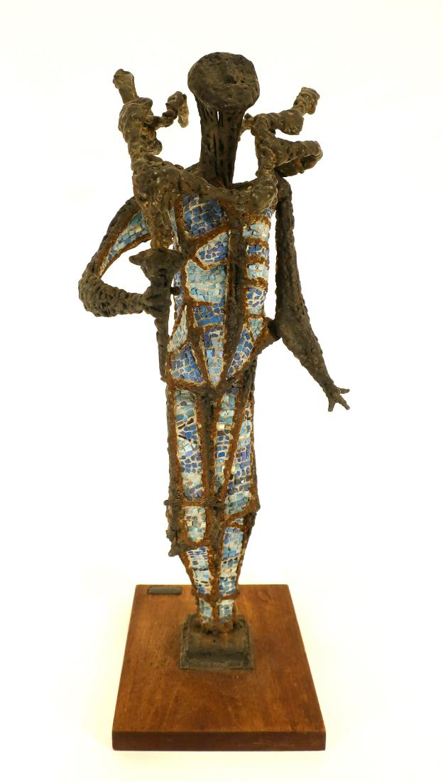 Sahl Swarz, 1912-2004, Mosaic & Iron Sculpture (1 of 8)