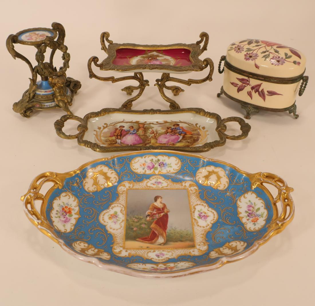5 Sevres & Dresden Style Porcelains (1 of 5)