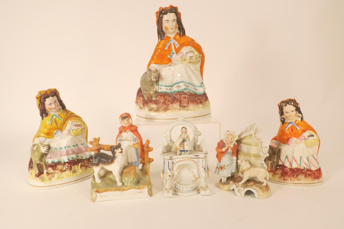 LRRH Mix of Staffordshire & Similar Figurines (1 of 4)