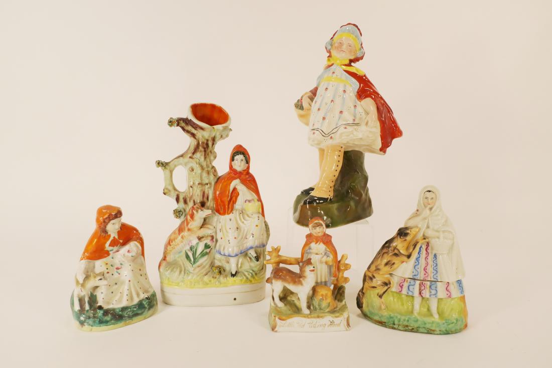 LRRH Glazed Ceramic Figurines, Staffordshire,etc. (1 of 5)