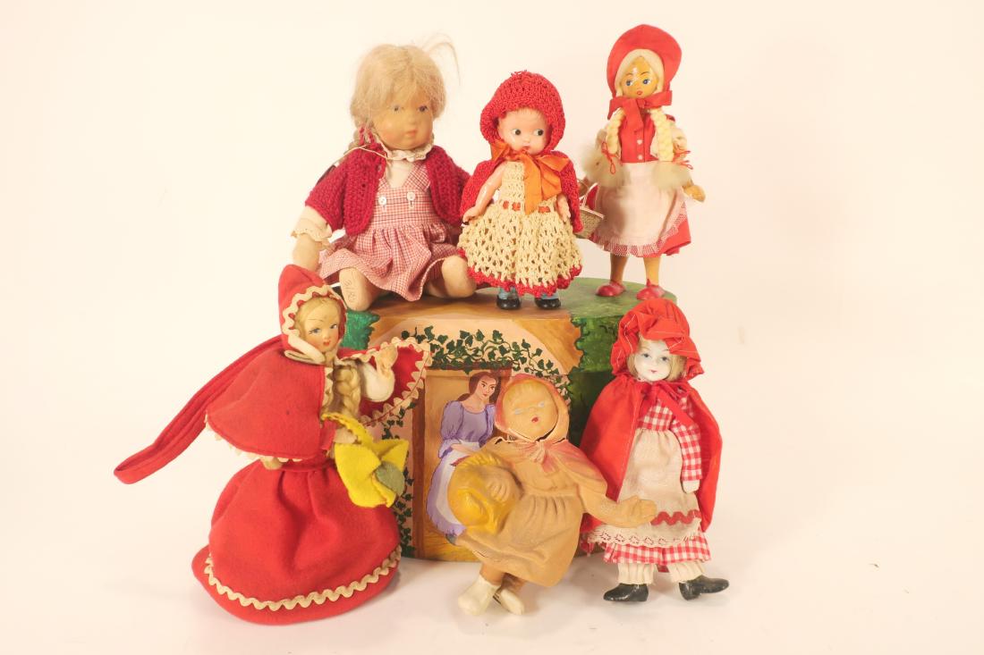 Little Red Riding Hood Dolls and Painted Box (1 of 5)