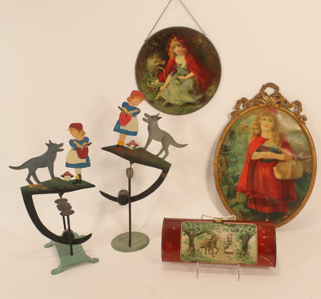 LRRH Pr. Pendulum Nodders and Vintage Tin Purse (1 of 3)