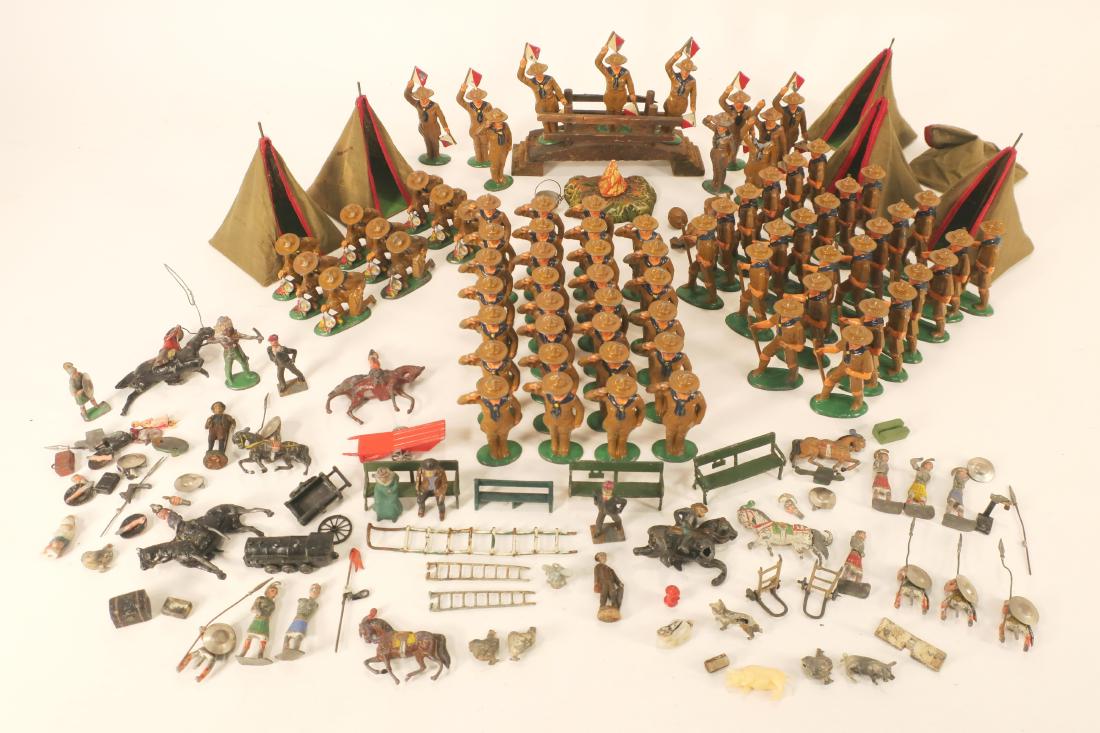 Barclay Lead Boy Scouts and Camp Equipment (1 of 8)