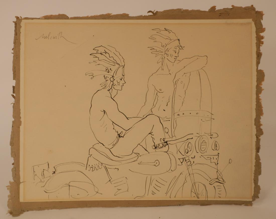 Edward Melcarth, Am. Young Men on Motorcycles, Ink (1 of 3)