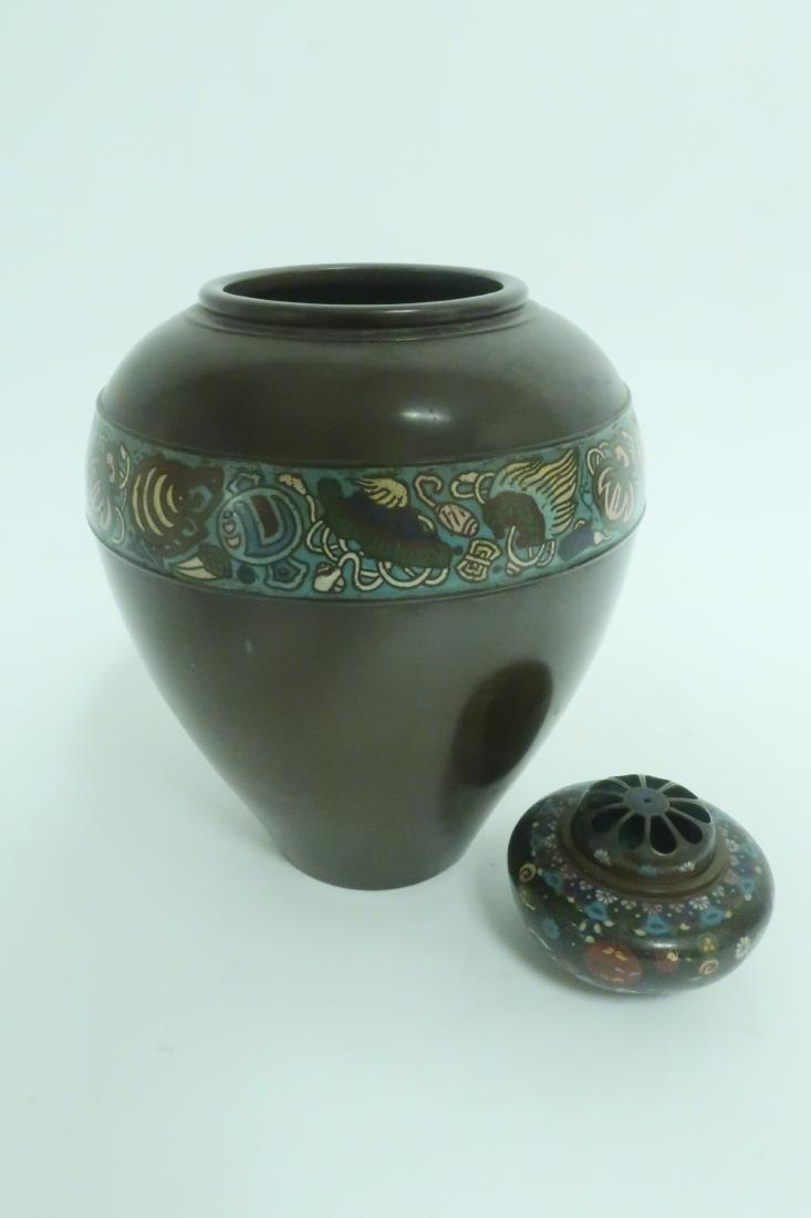 2 Asian Cloisonne Vessels, 19th/20th C. (1 of 2)