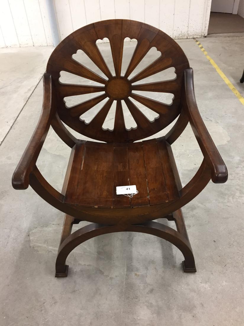 Edward Garratt Wheel Back Mahogany Armchair (1 of 1)
