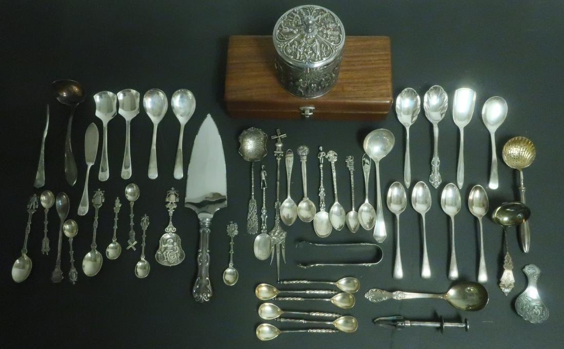 Various Siler and Silverplate Utensils,etc. (1 of 2)