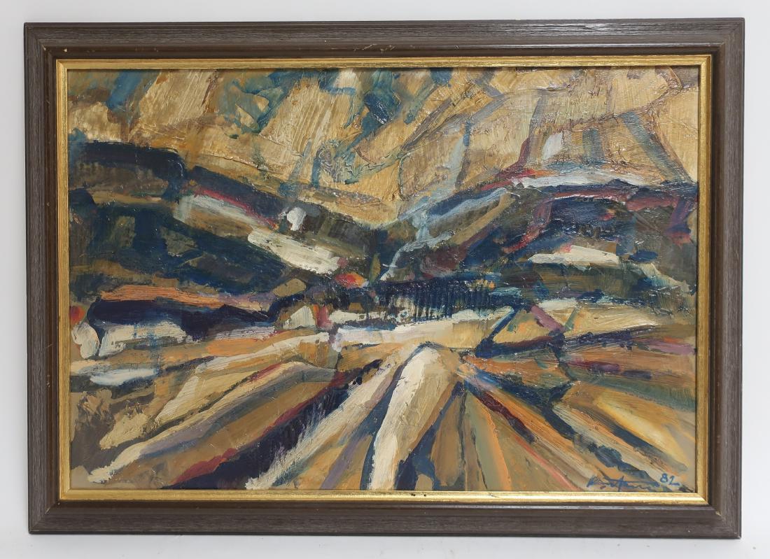Abstract Landscape,20th C., O/B (1 of 1)