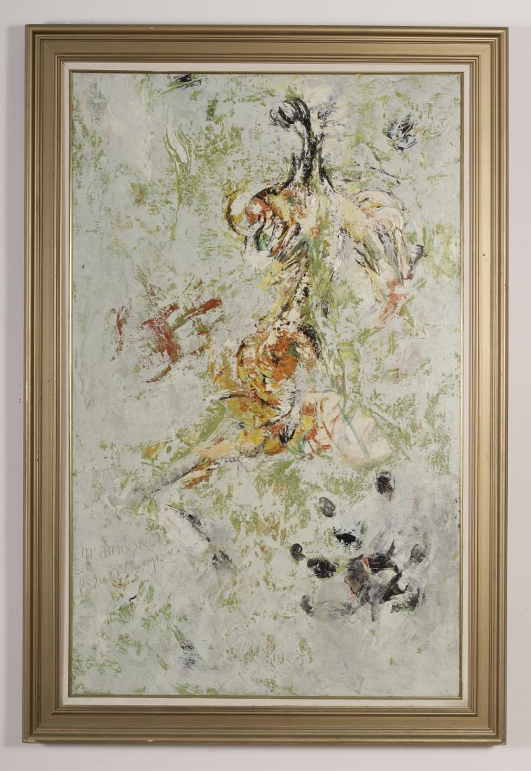 Modern Abstract of Figure, O/C, signed (1 of 3)