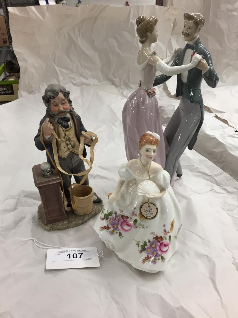 3 Ceramic Figures, Royal Doulton, Lladro, Pucci (1 of 1)