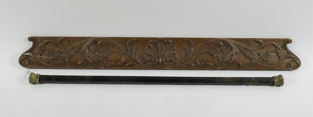 Carved Wood Panel w/Shell and Scroll Foliage (1 of 2)