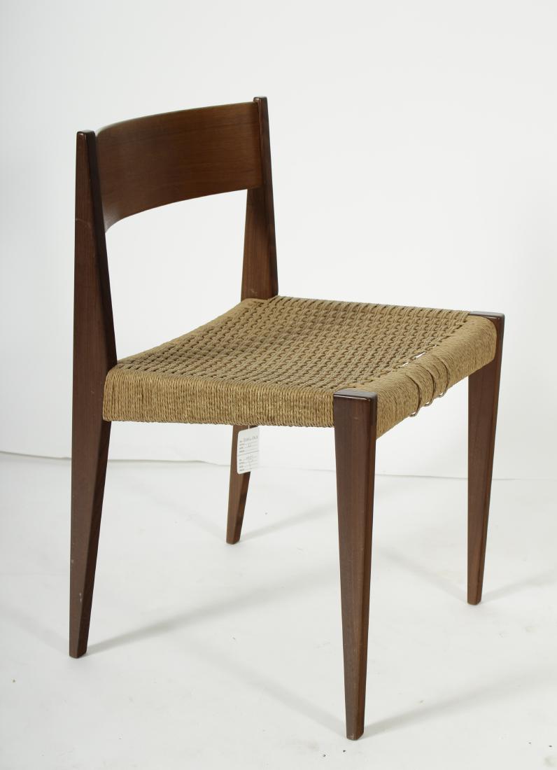 Danish Teak Side Chair w/ Woven seat (1 of 4)