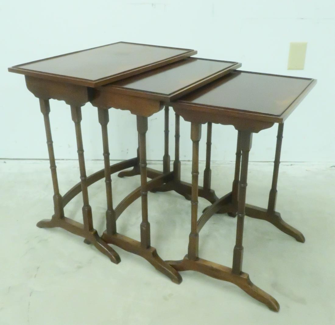 3 Mahogany Nesting Tables (1 of 1)