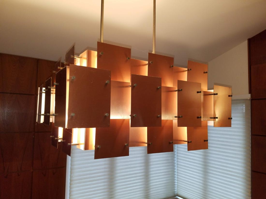 Anthony Pucillo: Modern Copper Chandelier (1 of 3)