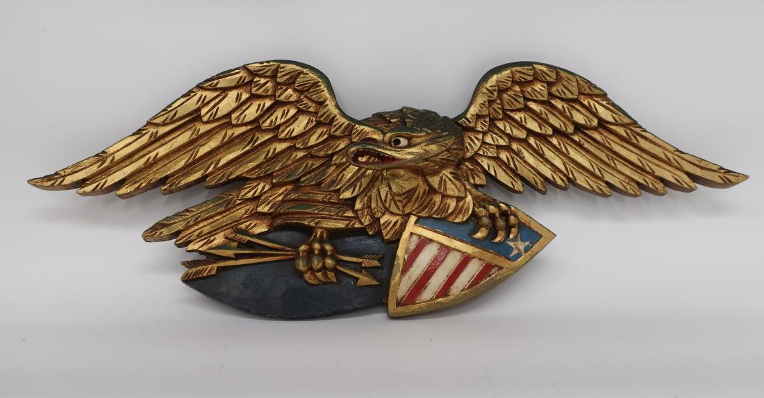 Bellamy Style Carved and Painted Eagle, 20C. (1 of 1)
