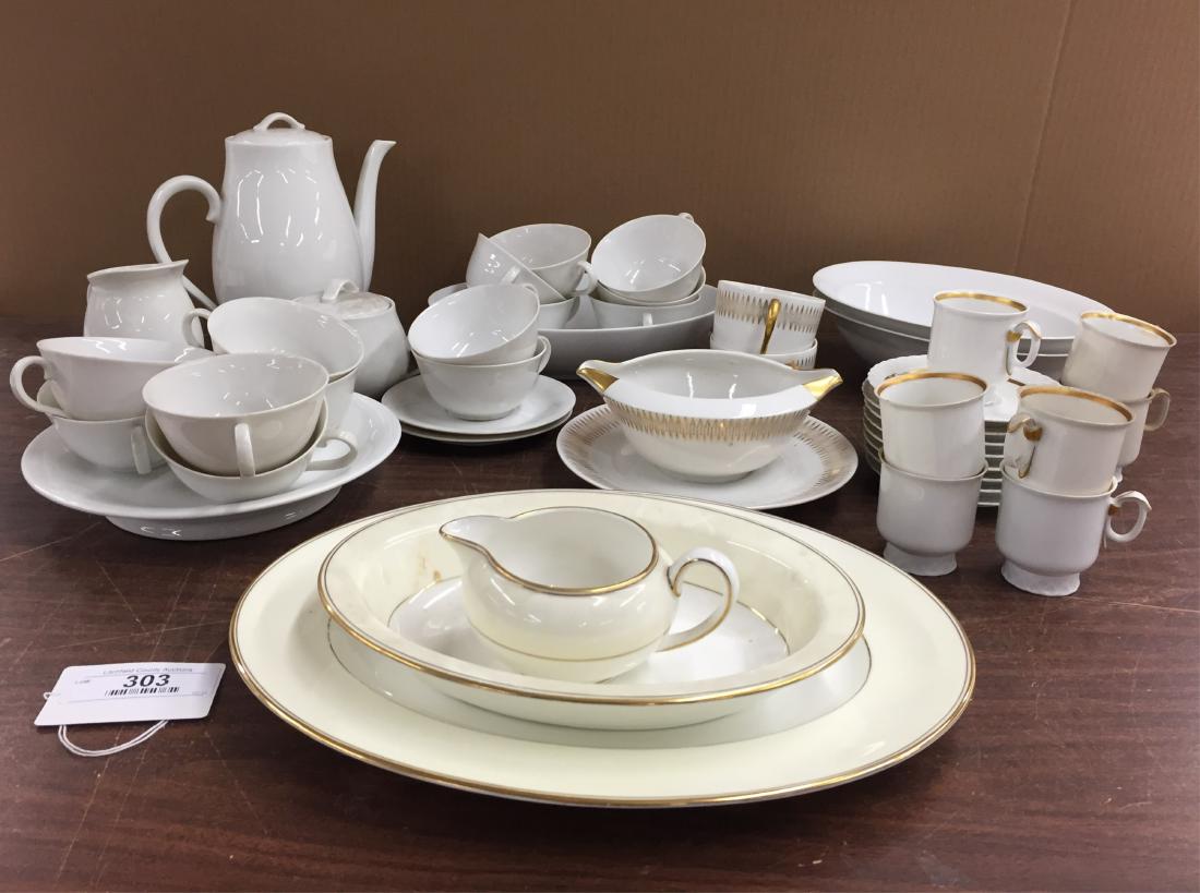 Group of Mostly White Porcelain Dinner/Tea Ware (1 of 1)