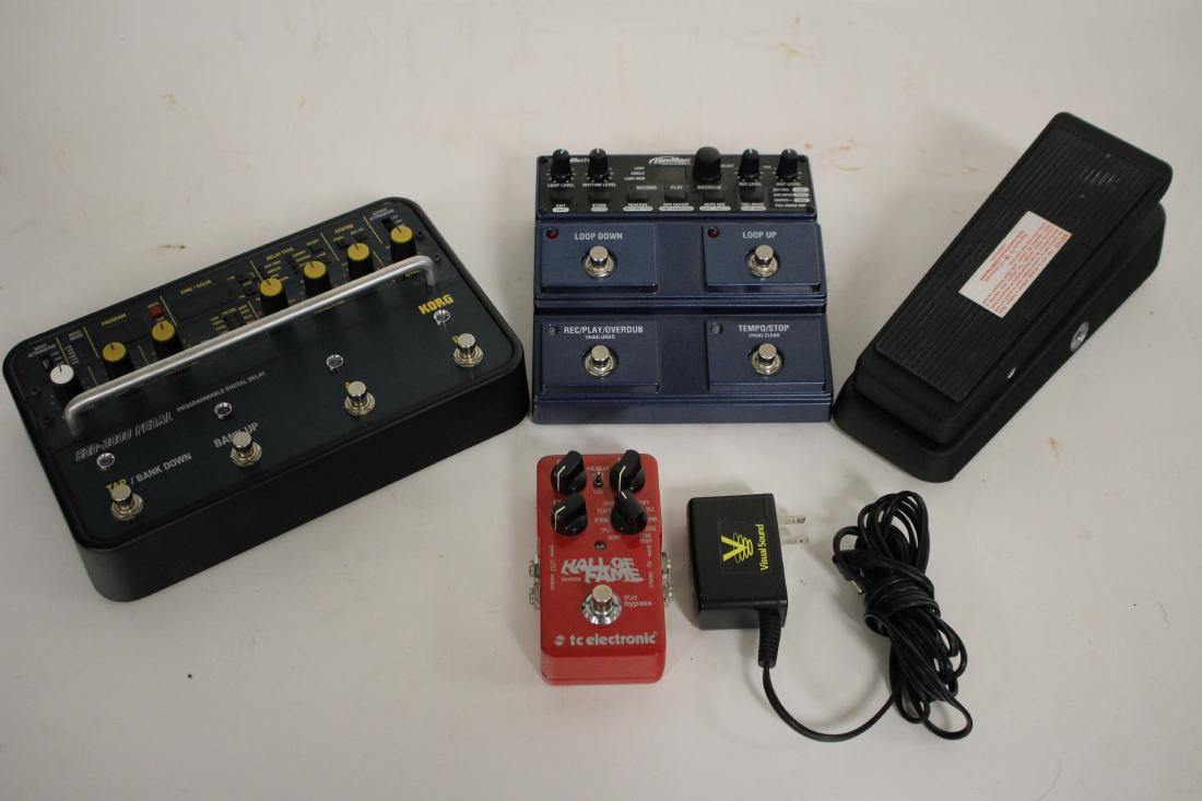 Electric Guitar Effects Pedals - Crybaby, Delay (1 of 3)