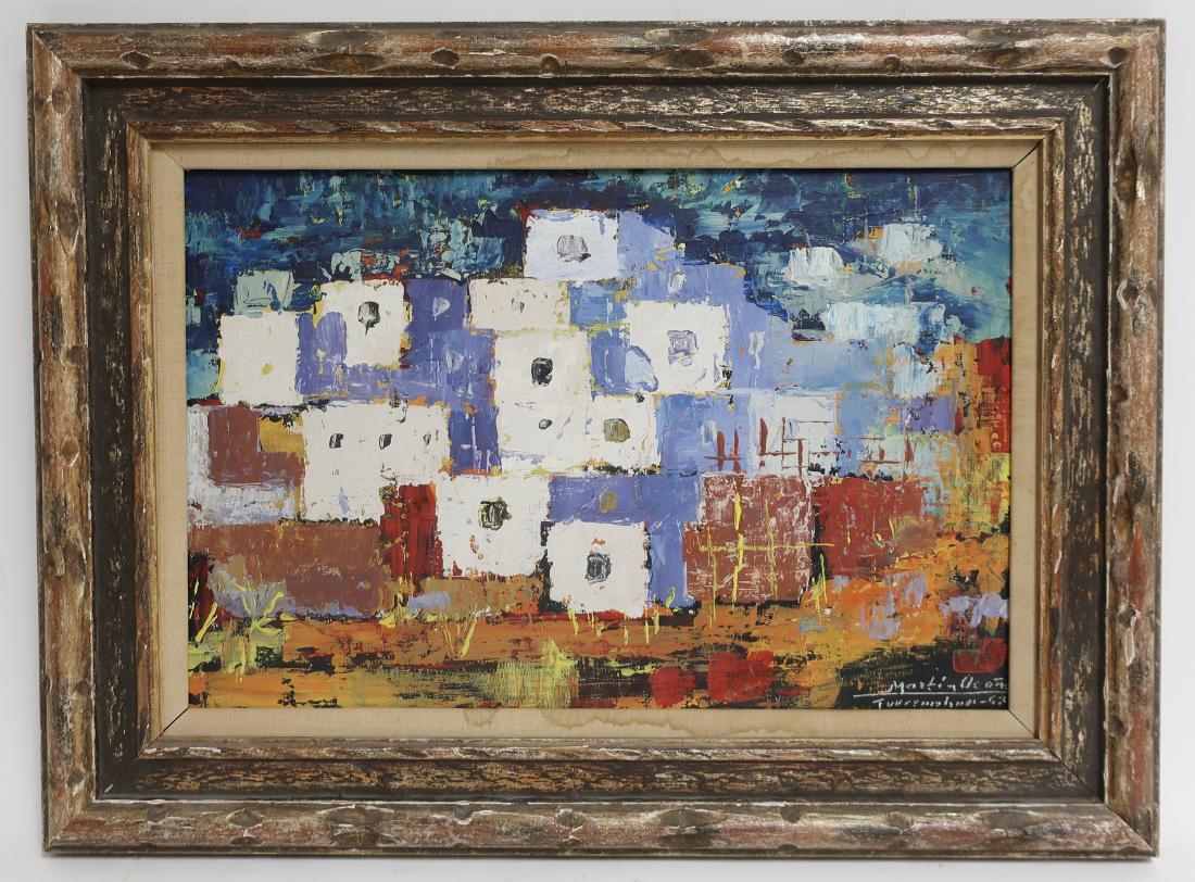 Martin Ocana, 20th C., Abstract Townscape, O/M (1 of 1)