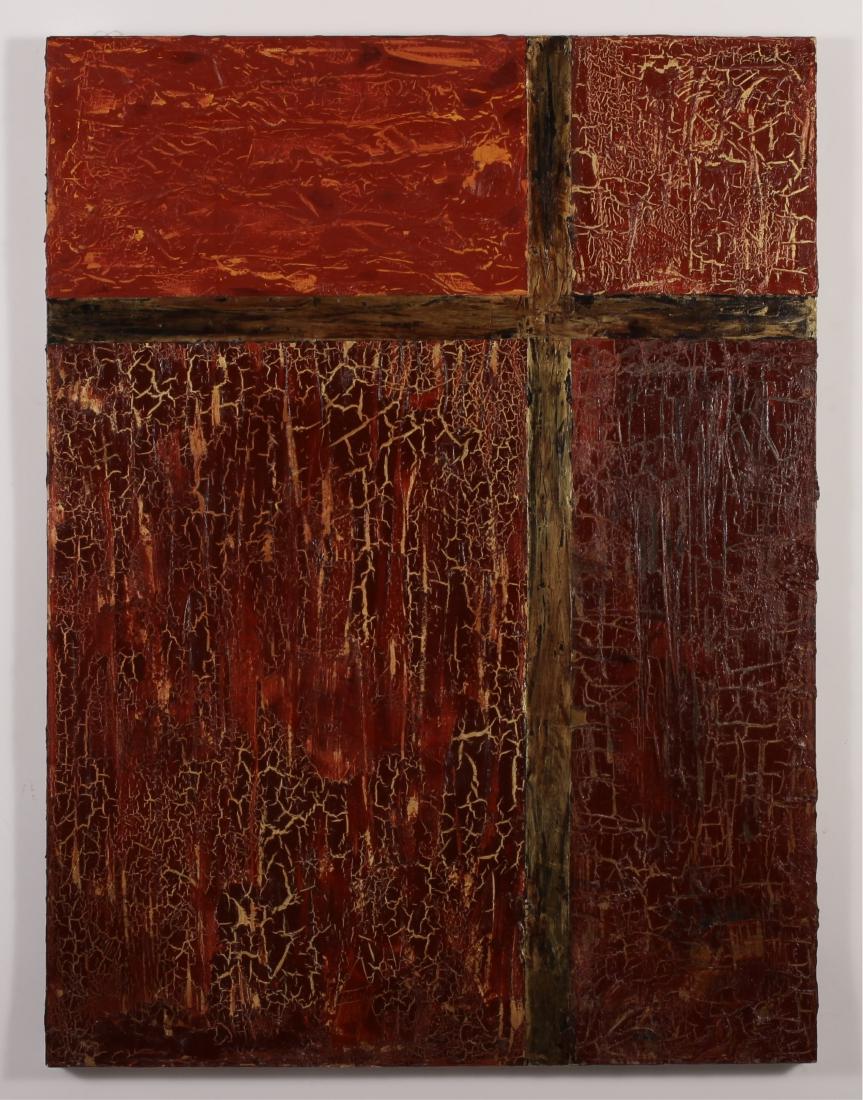 20th C. Abstract Painting in Red, O/C (1 of 1)