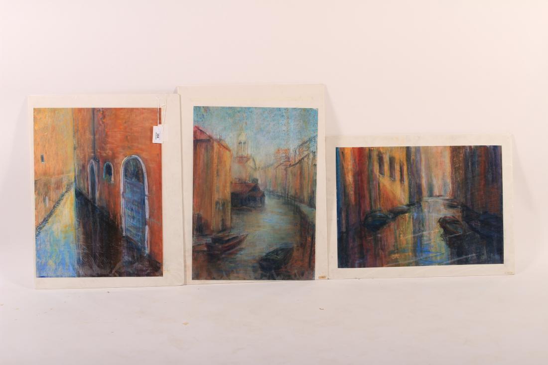 Sandra Rubel: W/C with Pastels, Venice Scenes (1 of 1)