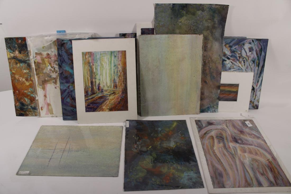 Sandra Rubel 20/21C. Abstract W/C's, O/C, & Pastel (1 of 3)