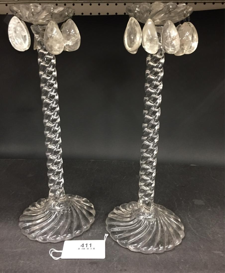 Pr. Candlesticks, Probably Baccarat (1 of 1)