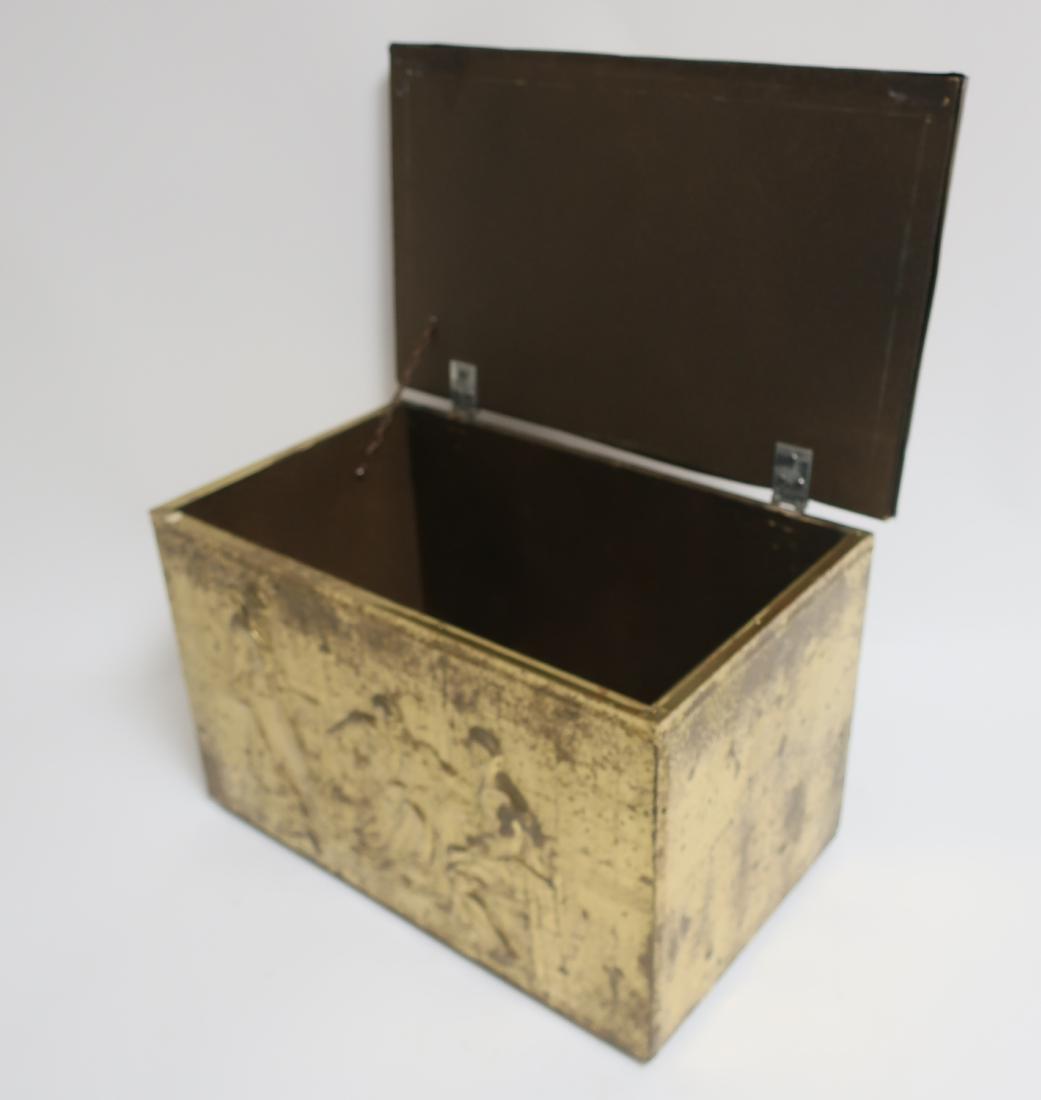Brass Covered Kindling Box (1 of 2)