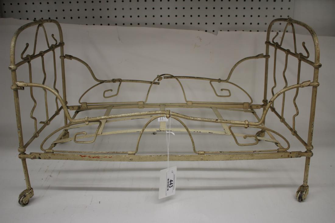 White Painted Iron Doll's/ Dog's Bed (1 of 2)