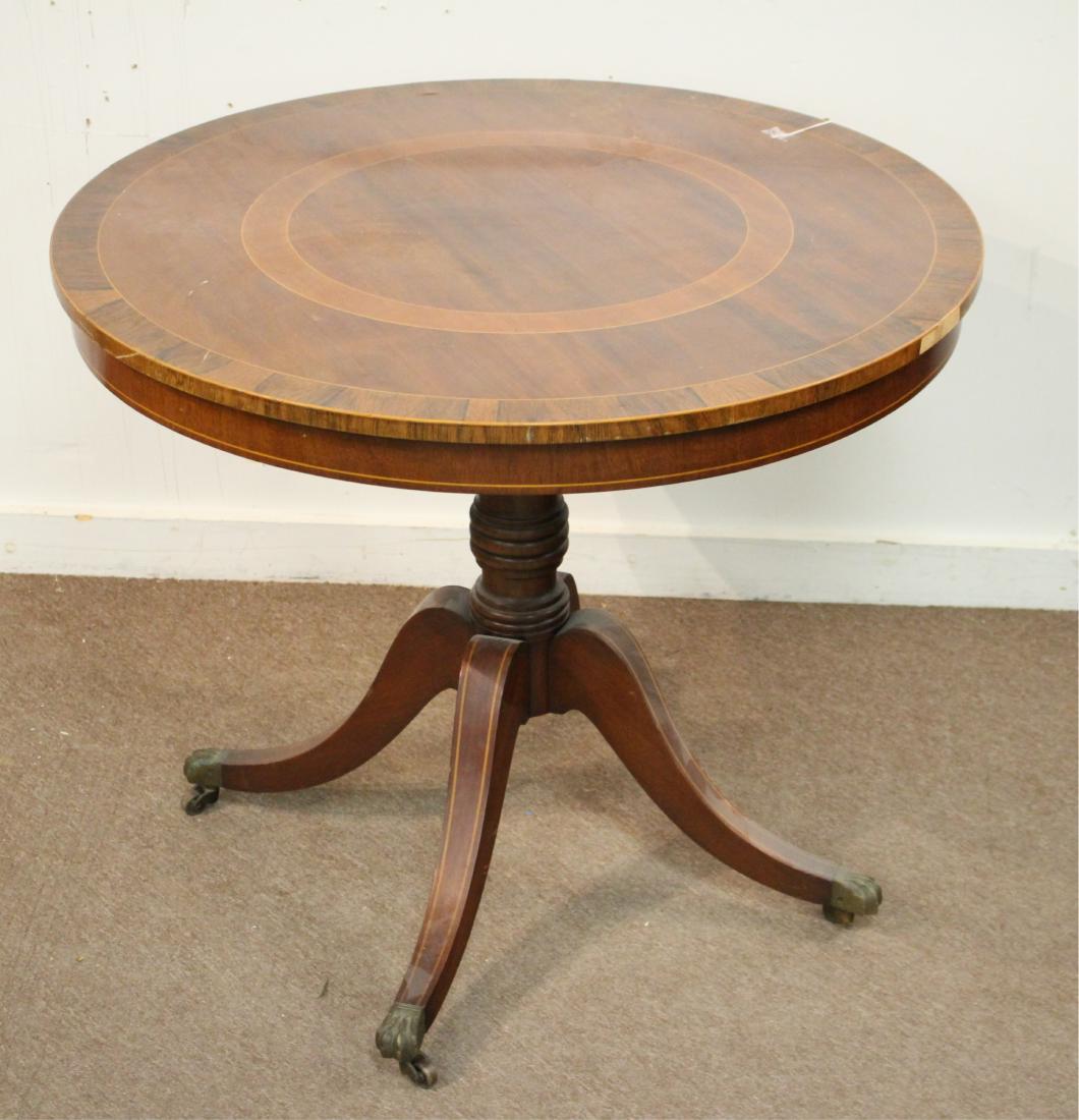 Regency Style Inlaid Mahogany Drum Table (1 of 1)