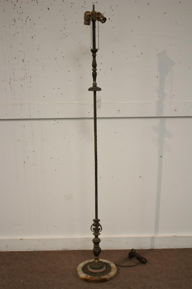 Bronze and Marble Floor Lamp, Early 20th C. (1 of 2)