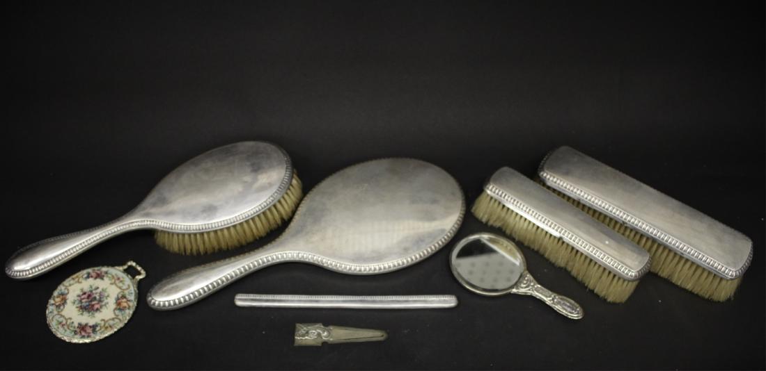 Five Piece .800 Silver Dresser Set and Similars (1 of 3)