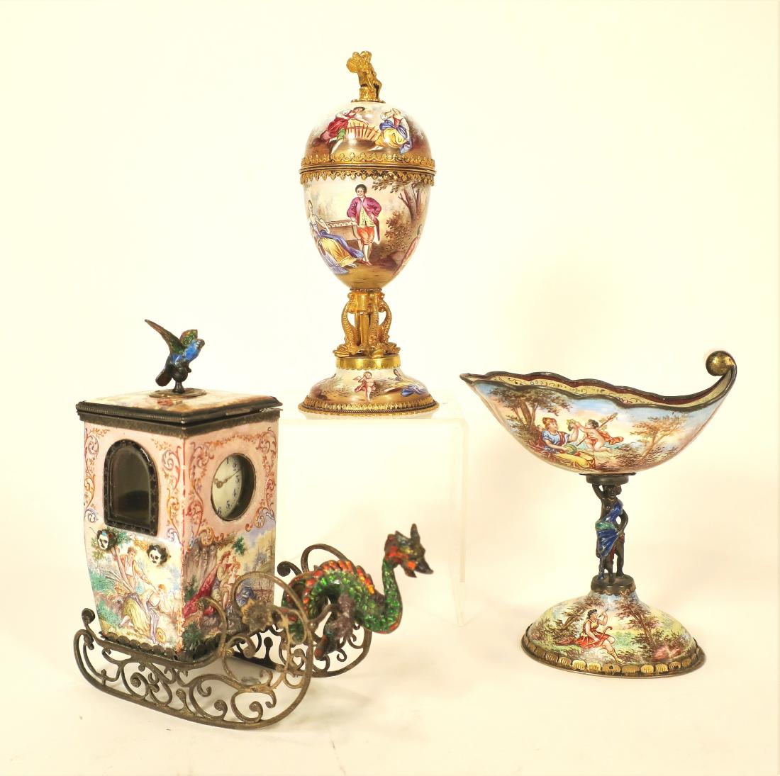 Three Viennese Enamel & Silver Items (1 of 5)