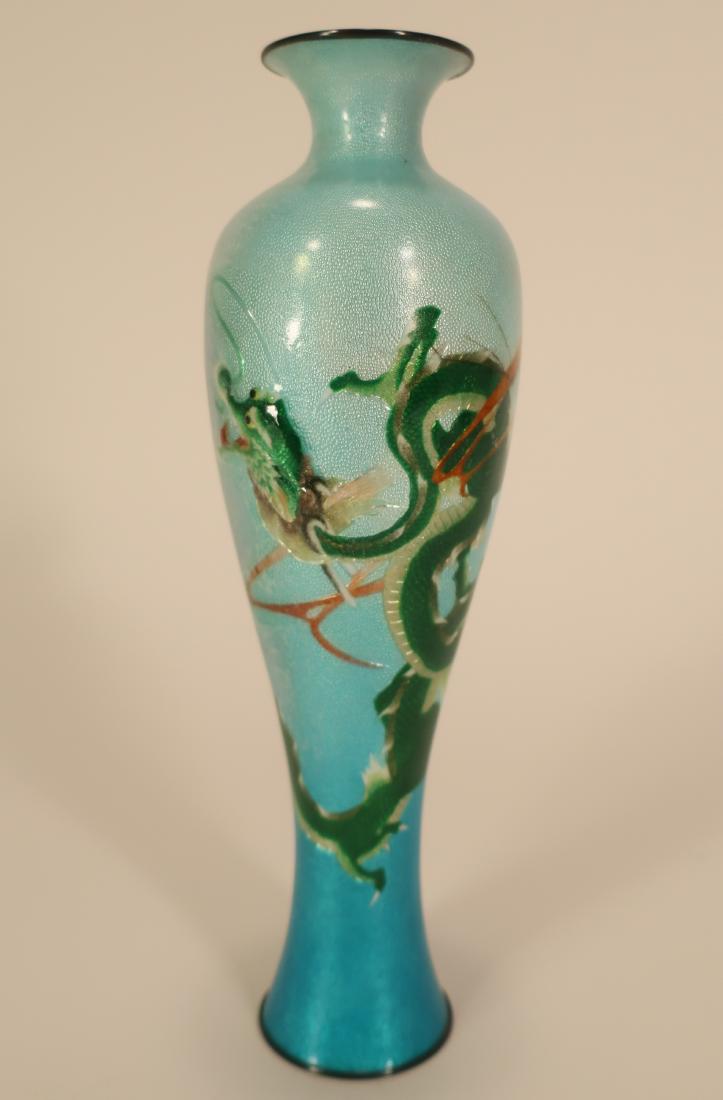 Japanese Cloisonne on Silver Vase (1 of 7)
