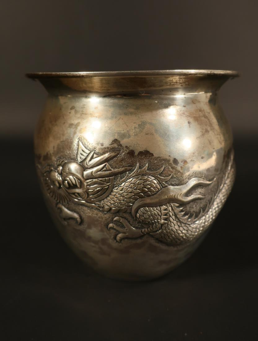Chinese Silver Vase, by Wang Hing (1 of 5)