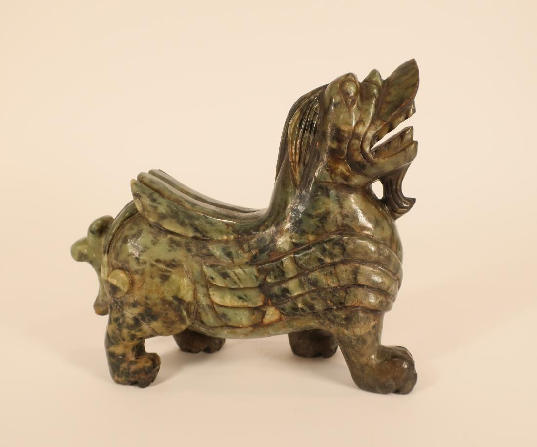 Chinese Spinach Jade Foo Dog (1 of 6)