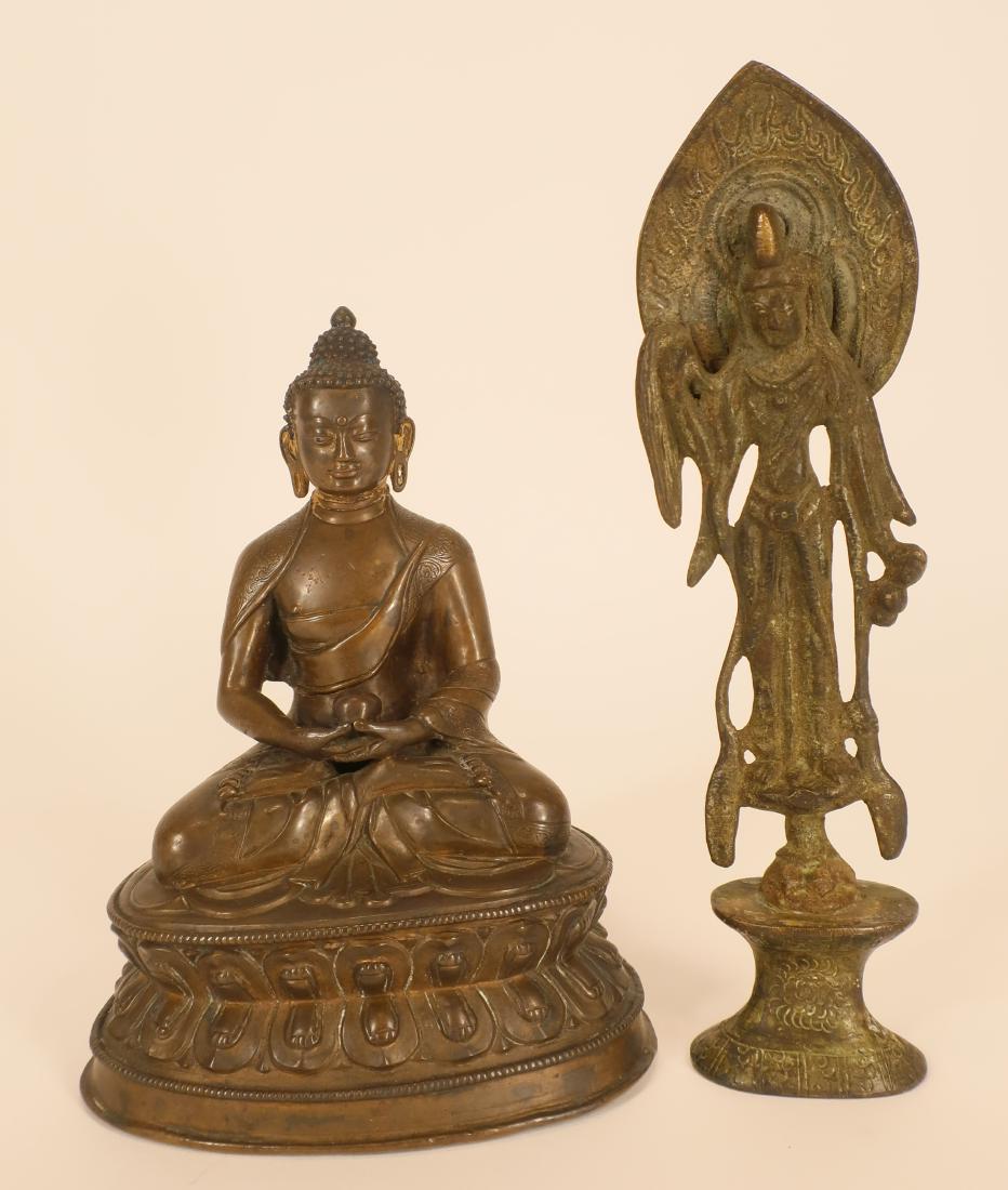 2 Bronze Asian Figures (1 of 6)