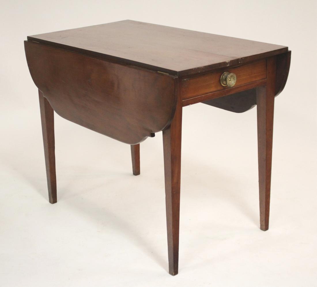 Federal Cherry Dropleaf Table, 1st Half 19th C. (1 of 6)