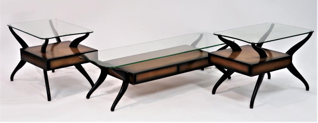 Vladimir Kagan-Style 3-Piece Coffee Table Set 1960 (1 of 3)