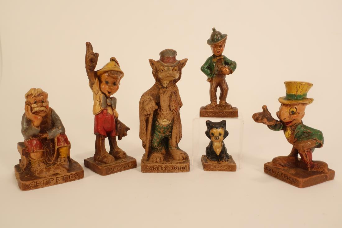 Set of 6 Pinocchio 1940 Disney Figurines (1 of 5)