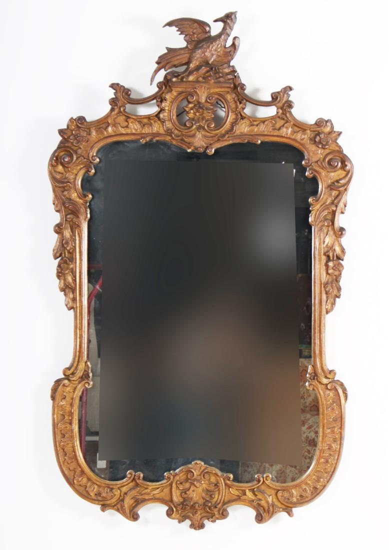 Chippendale Style Gilt Framed Mirror (1 of 5)