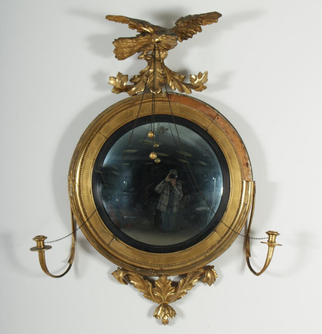 Federal/Regency Gilt Bullseye Mirror, E. 19th C. (1 of 6)
