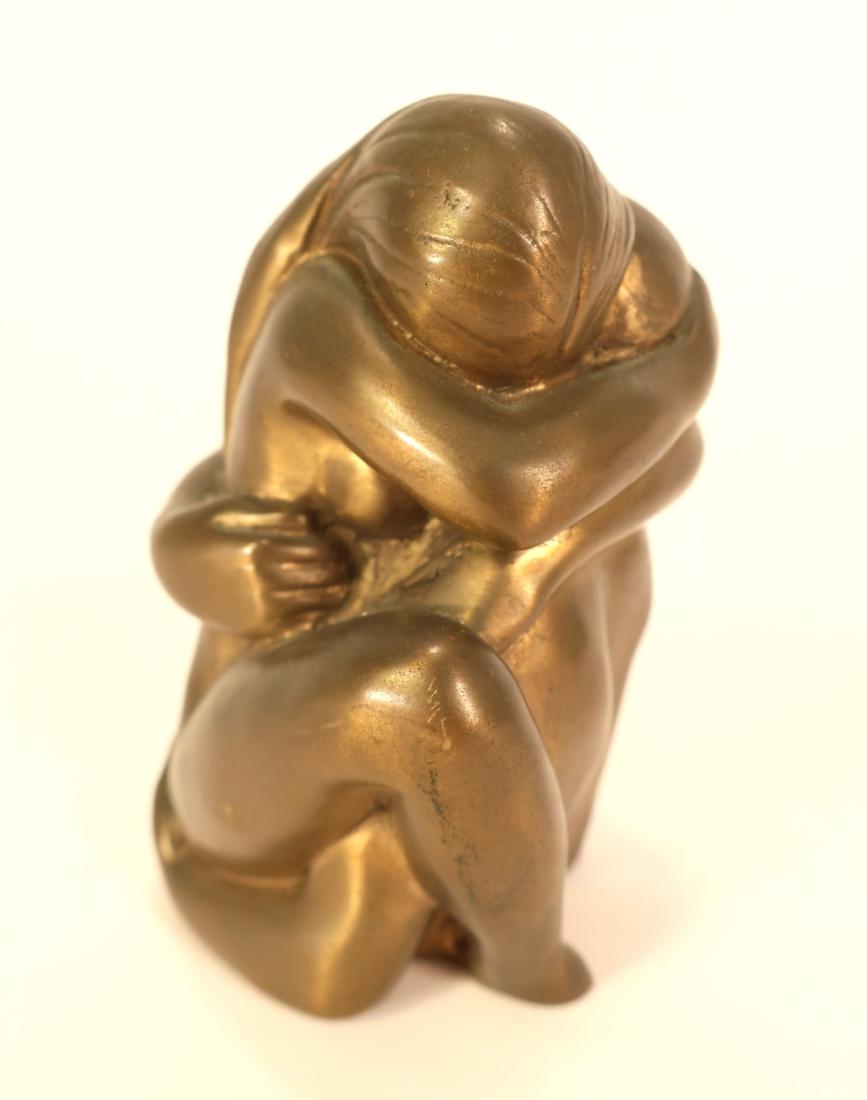 Fernand Fossagrives Nude Lovers Bronze 1 of 3: Fernand Fossagrives, American born Paris, 1910-2003, Nude Lovers, first of three almost identical casts, this example signed and numbered 26/200 Dimensions: 4" H Property Title: John Rogers Glover , P