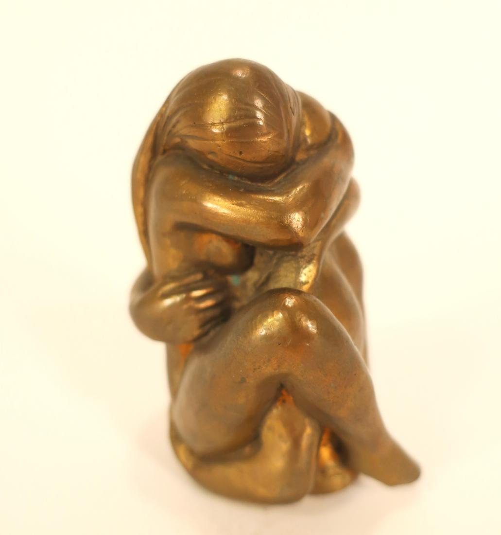 Fernand Fossagrives Nude Lovers 3 of 3 Bronze: Fernand Fossagrives, American born Paris, 1910-2003, Nude Lovers, the third of three almost identical casts, this example signed and numbered 36/200. PROVENANCE: the collection acquired through the la